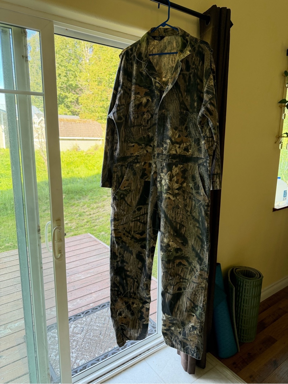 Big Tall Men's Camouflage Coveralls Cotton Hunting Long Sleeve